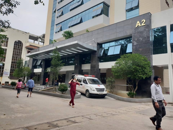 Khu nhà A2 mới được xây dựng tại Bệnh viện Đa khoa tỉnh Bắc Giang