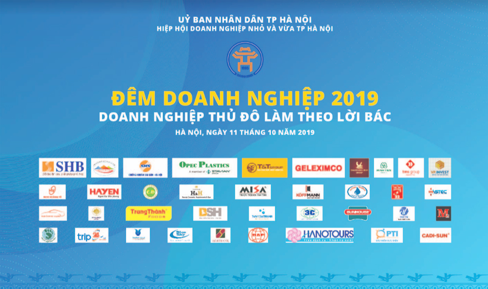 Gần 200 doanh nghiệp tiêu biểu Thủ đô được vinh danh trong Đêm Doanh nghiệp 2019