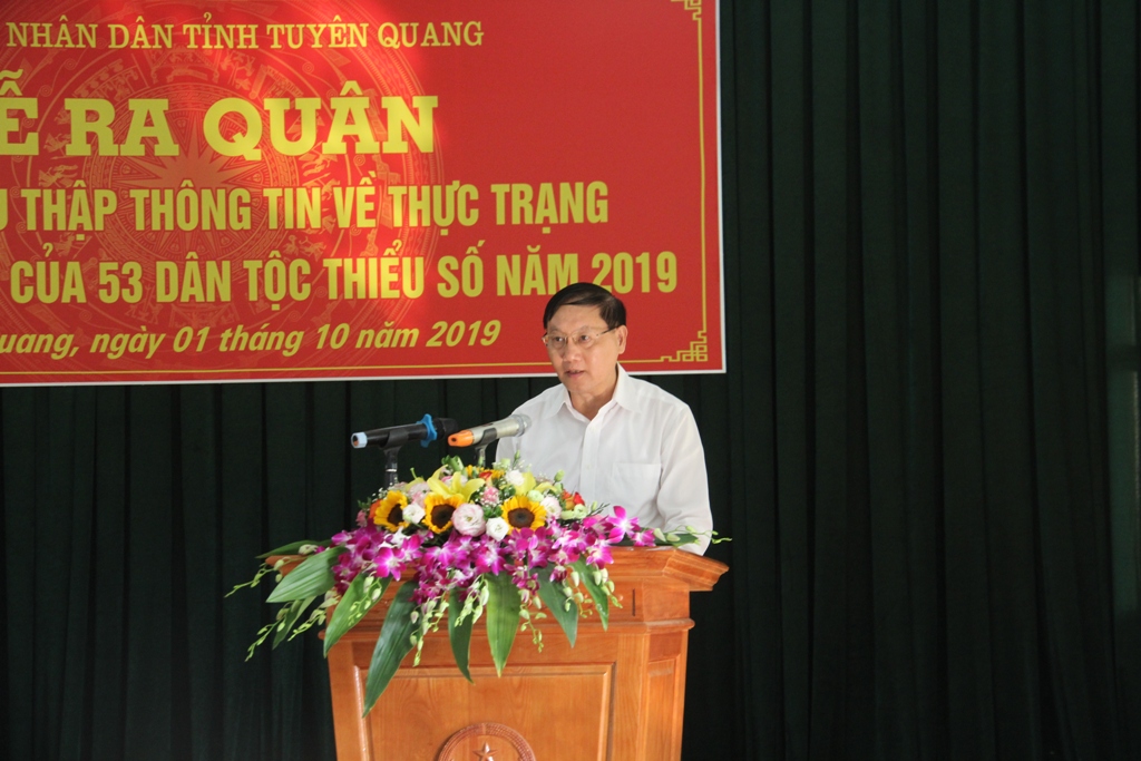 Bí thư Tỉnh ủy Tuyên Quang – Chẩu Văn Lâm phát biểu