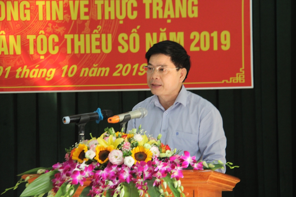 Phó Tổng cục trưởng tổng cục thống kê – Phạm Quang Vinh phát biểu tại buổi lễ