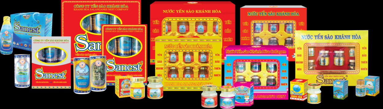 Đa dạng các dòng sản phẩm nước Yến sào Sanest