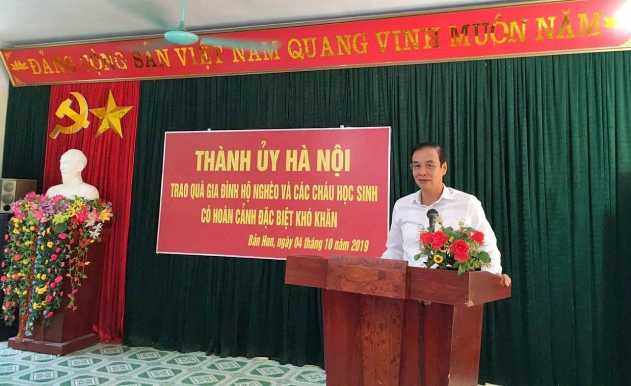 Phó Bí thư Thành ủy Hà Nội Đào Đức Toàn phát biểu tại chương trình