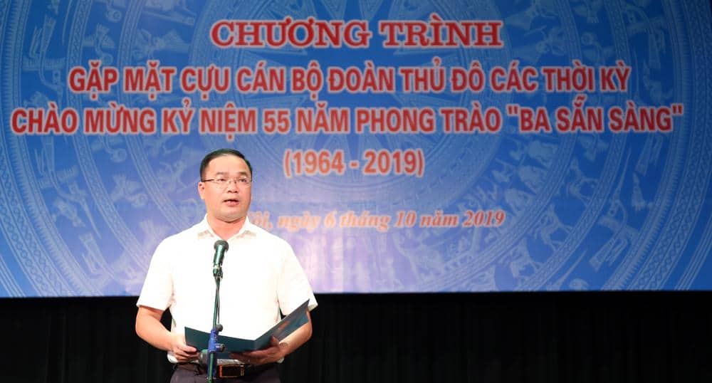 Đồng chí Nguyễn Ngọc Việt phát biểu tại chương trình