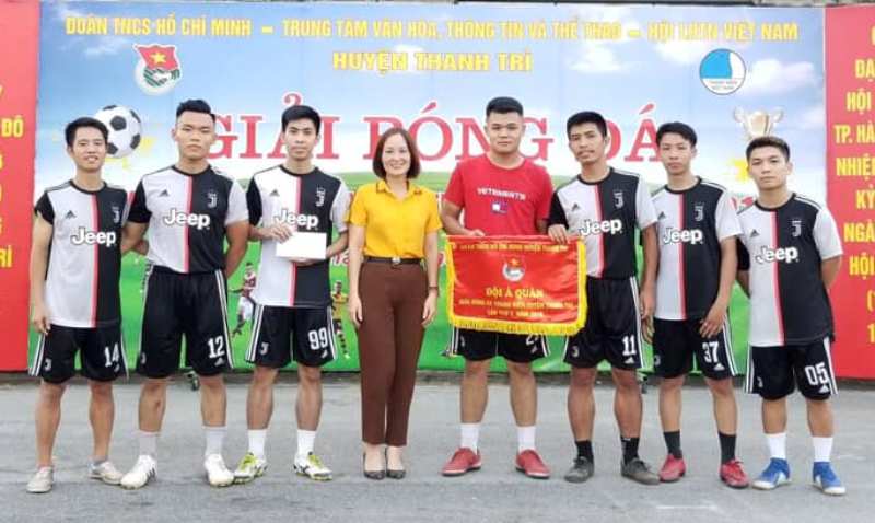 Đội Tân Triều giành giải Nhì Giải bóng đá thanh niên huyện Thanh Trì