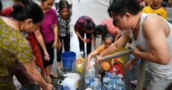 Nhà máy nước sạch sông Đà ngừng cấp nước để súc xả