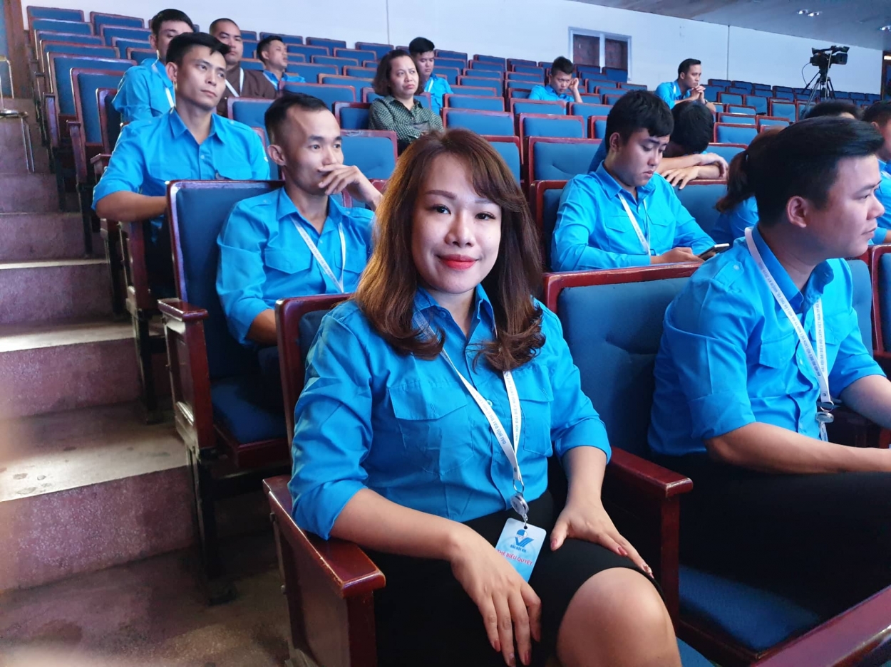 Bạn Trương Thị Quỳnh Anh, Phó Chủ tịch Hội LHTN quận Nam Từ Liêm tham dự Đại hội