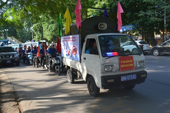 Quận Hai Bà Trưng phát động chiến dịch tổng vệ sinh môi trường phòng chống sốt xuất huyết