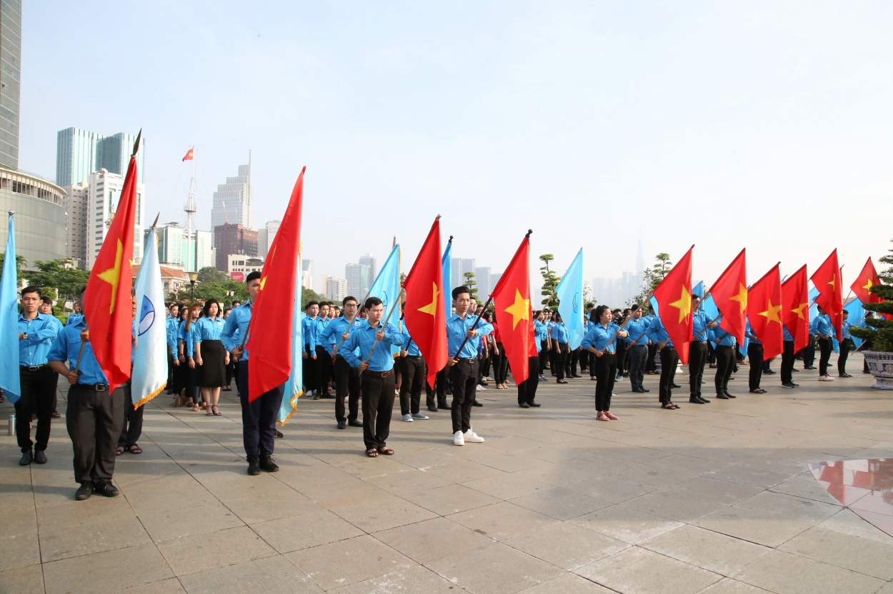 Các bạn trẻ tham gia Hành trình