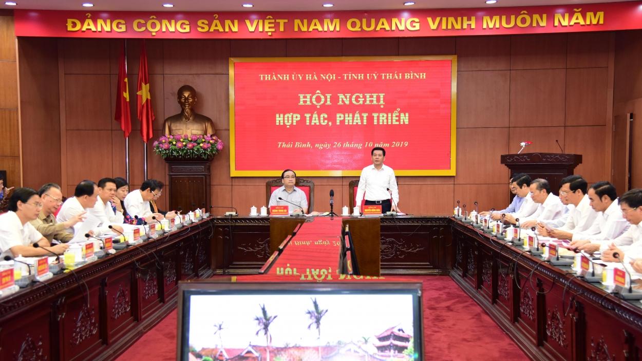 Hà Nội – Thái Bình: Đẩy mạnh hợp tác, tạo động lực phát triển