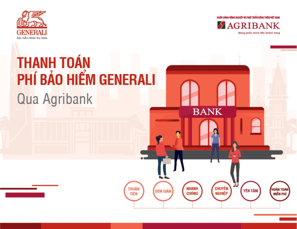 Generali Việt Nam chính thức triển khai kênh đóng phí bảo hiểm mới cho khách hàng tại 2.233 điểm giao dịch của Ngân hàng Agribank