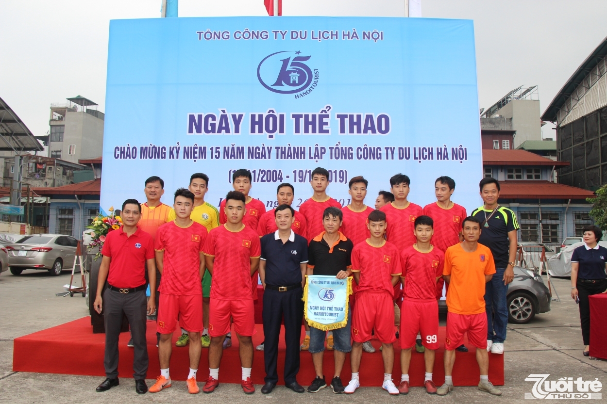 Các vận động viên tham gia Ngày hội thể thao Hanoitourist 2019
