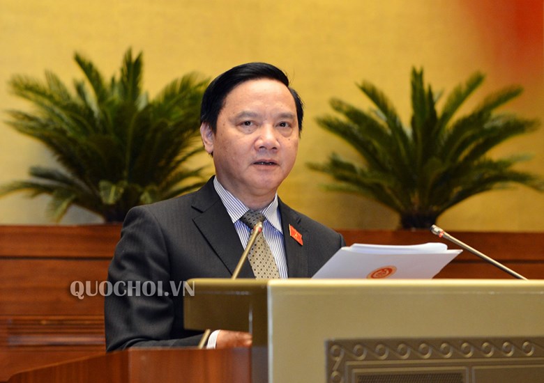 Chủ nhiệm Ủy ban Pháp luật của Quốc hội Nguyễn Khắc Định.