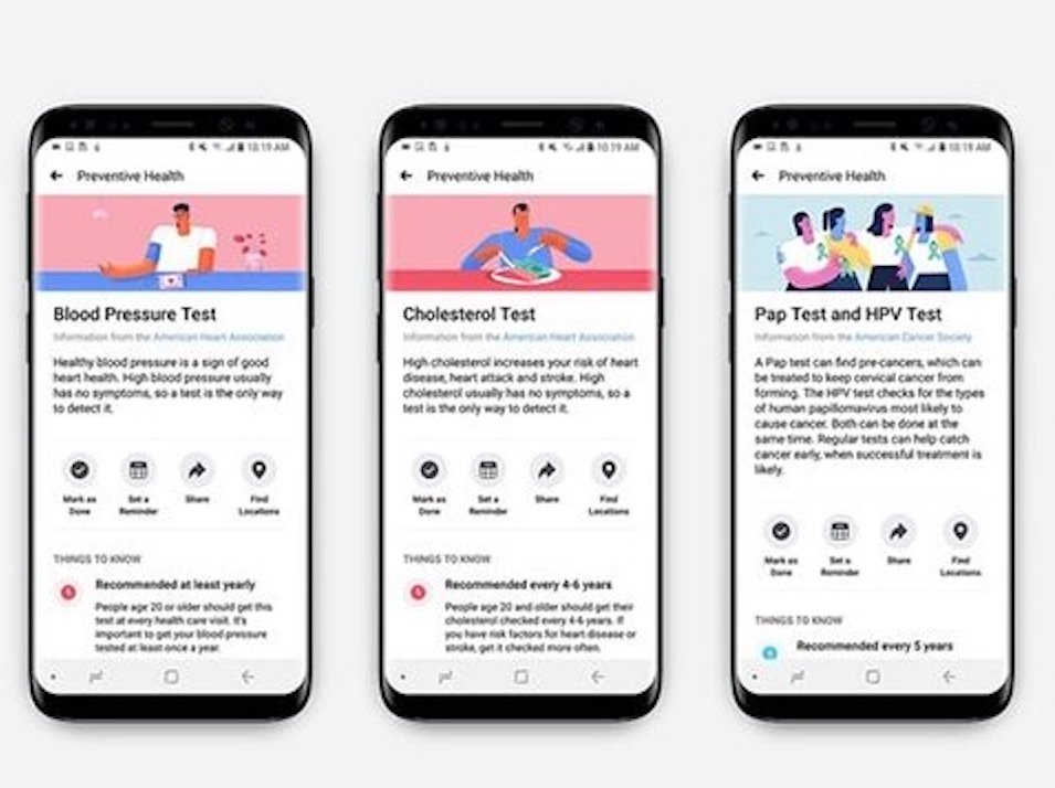 Ra mắt công cụ Phòng ngừa Y tế giúp theo dõi sức khỏe trên Facebook