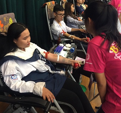 Ngày hội hiến máu tình nguyện của sinh viên Đại học Luật Hà Nội