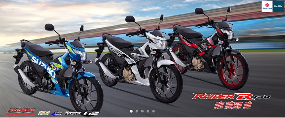 Suzuki Raider bổ sung phiên bản mới tại Việt Nam cạnh tranh Yamaha Exciter