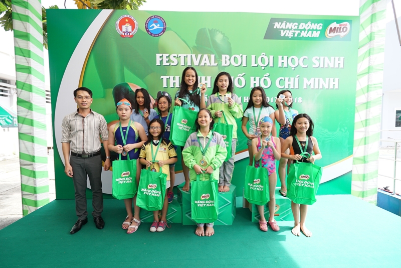 500 VĐV dự chung kết Festival Bơi lội học sinh TP Hồ Chí Minh