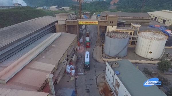Công ty ty Supe lân Apromaco Lào Cai. Ảnh CTTĐT Lào Cai