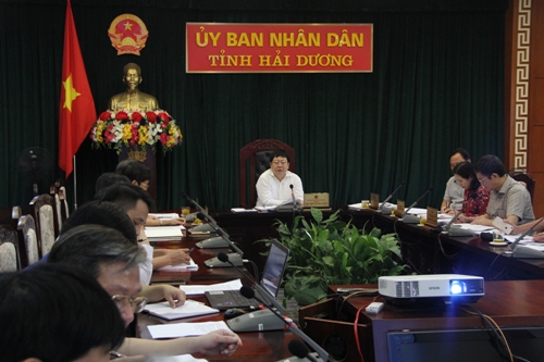 Chủ tịch UBND tỉnh Hải Dương chủ trì họp lãnh đạo tỉnh bàn nhiều nội dung quan trọng