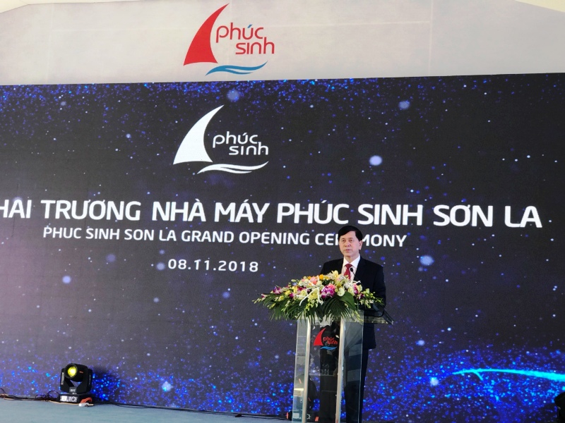 Ông Cầm Ngọc Minh, Phó Bí thư Tỉnh ủy, Chủ tịch UBND tỉnh Sơn La phát biểu tại buổi lễ