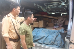 Bắc Giang: Bắt giữ “xe 2 biển” chở trên 1,4m3 gỗ thông xẻ