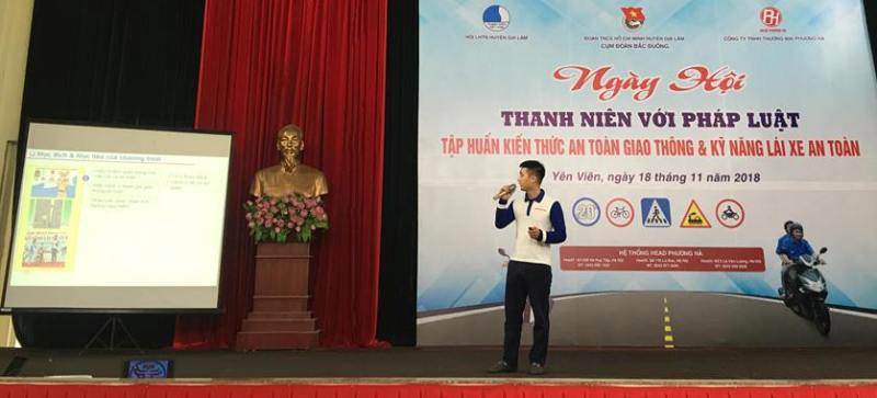 Tập huấn kiến thức giao thông và kỹ năng lái xe an toàn đến đoàn viên, thanh niên