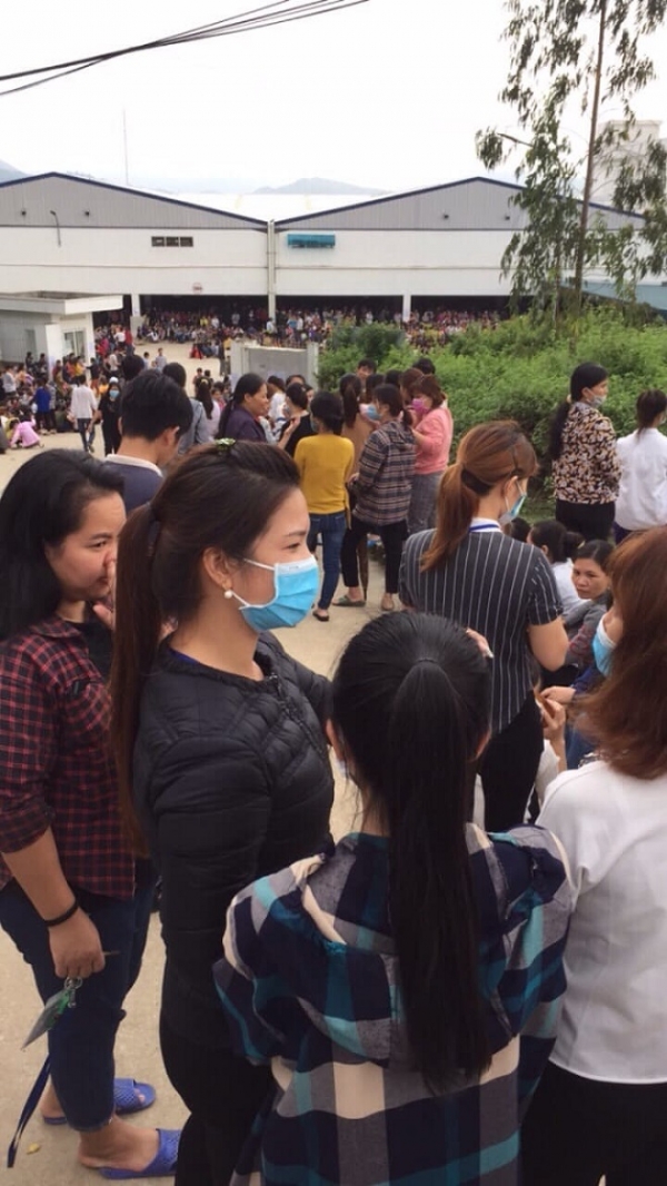 Hàng nghìn công nhân Công ty TNHH Ny Hoa Việt vẫn tiếp tục đình công