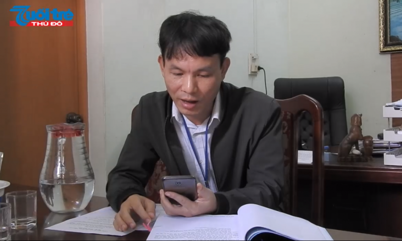 Ông Nông Đức Di - Chi cục trưởng Chi cục Bảo vệ môi trường Bắc Kạn, tại cuộc trao đổi với PV Báo Tuổi trẻ Thủ đô