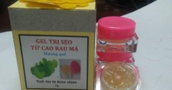 Độc đáo gel rau má giúp làm liền sẹo