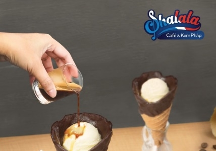 Affogato Cone - biến tấu từ thức uống trứ danh Italy và ốc quế