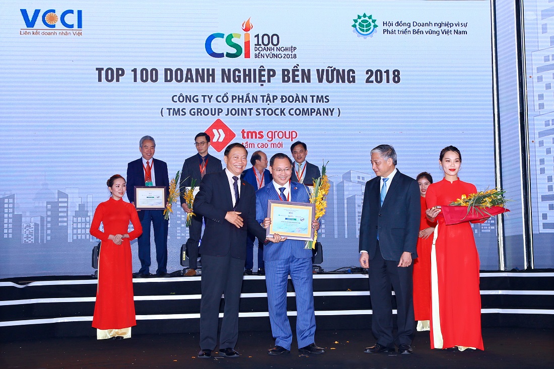 Vinh danh Tập đoàn TMS - “Doanh nghiệp bền vững Việt Nam 2018”