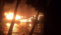 Quảng Nam: Tàu cá bất ngờ cháy trong đêm, thiệt hại gần 10 tỷ đồng