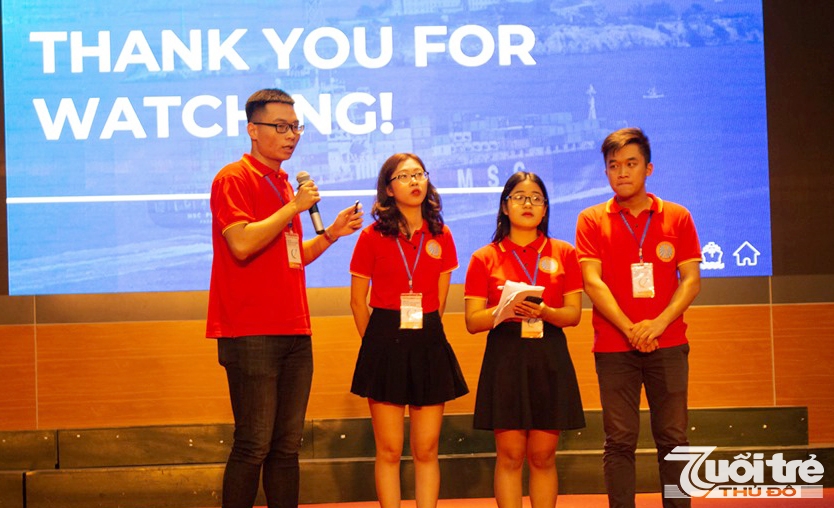 Các thí sinh tranh tài tại vòng bán kết Young Logistics Talent 2019