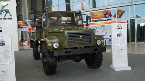 Xe tải hạng trung GAZ Sadko với khả năng chạy đa địa hình. Ảnh Văn Xuyên - Bnews