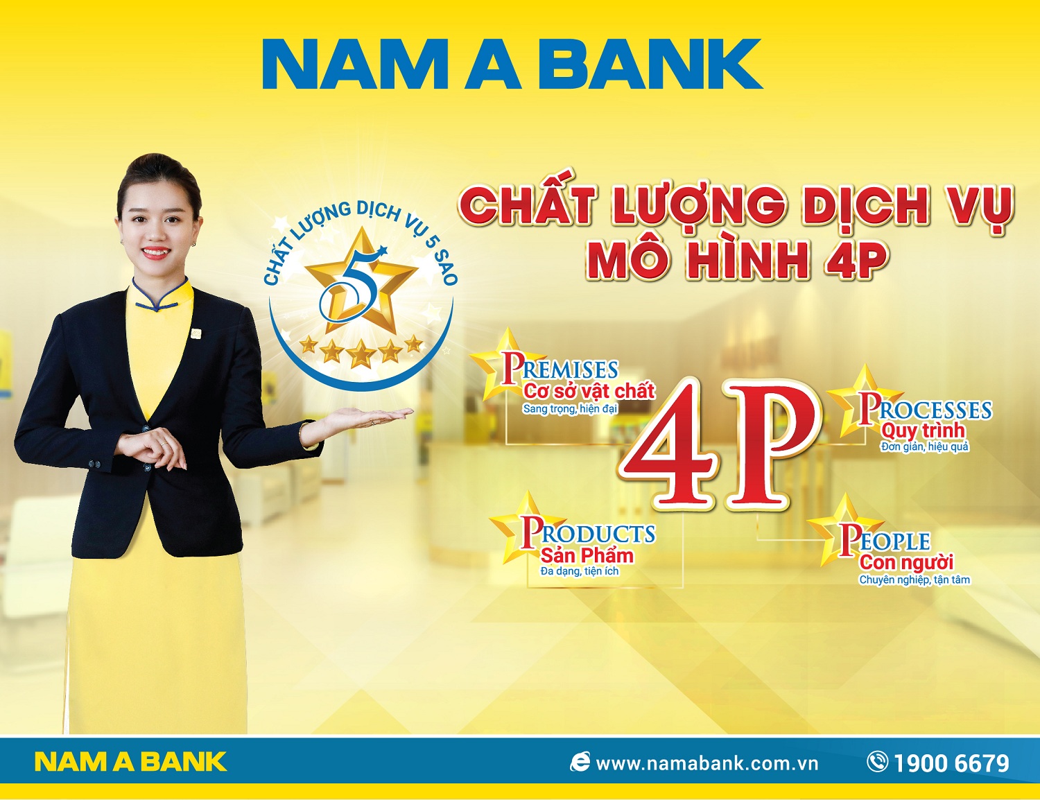 Nam A Bank với chiến lược nâng tầm chất lượng dịch vụ 5 sao