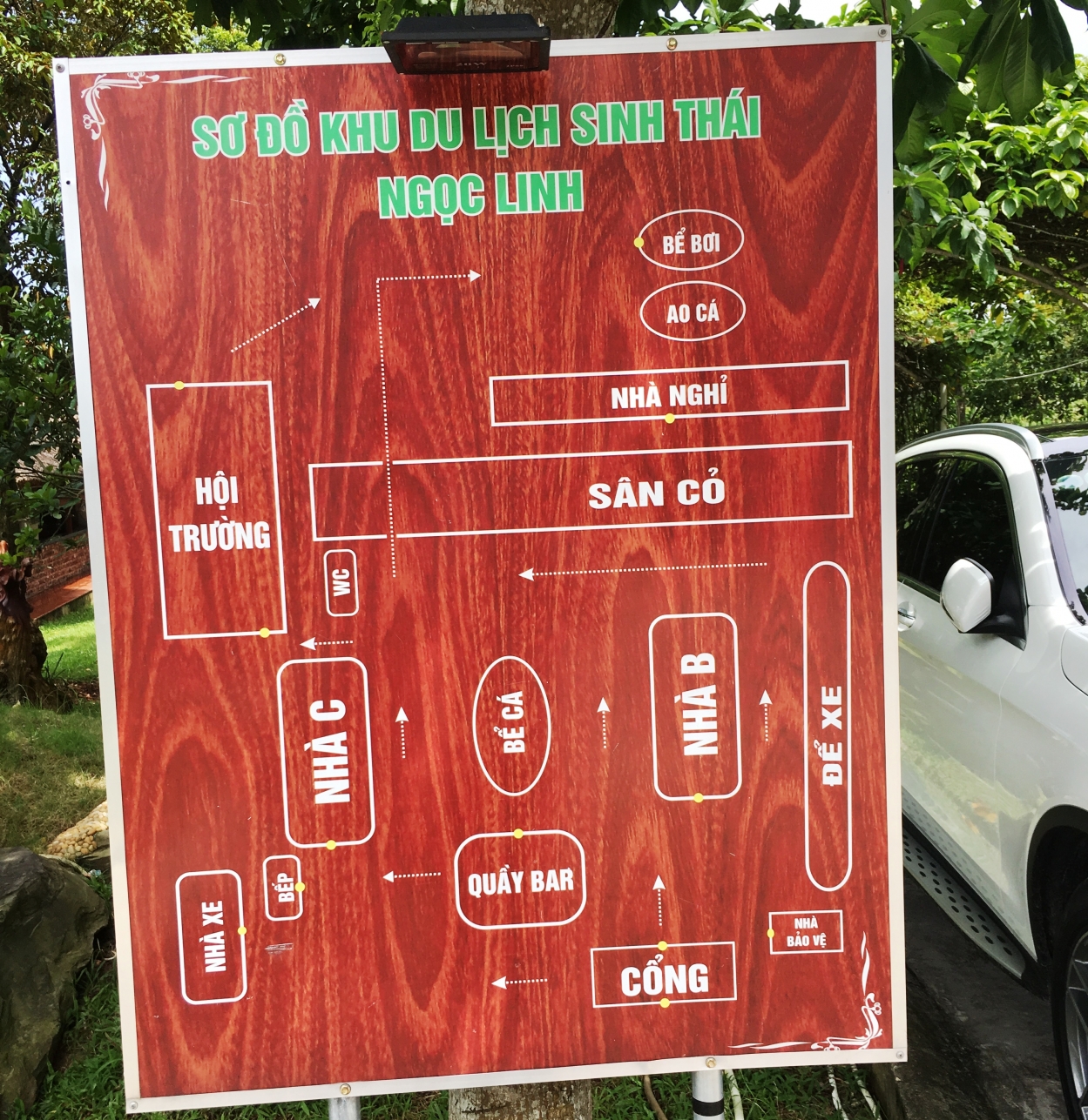 Sơ đồ khu du lịch sinh thái Ngọc Linh Ecogarden