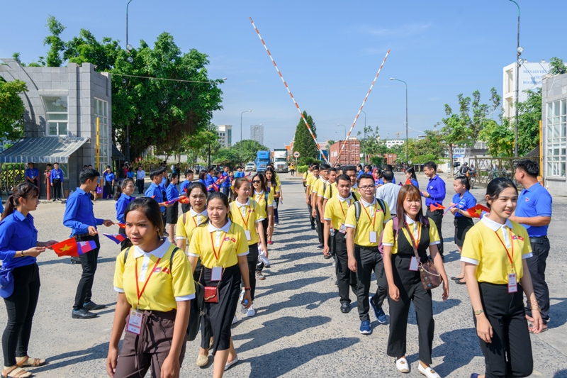 Đoàn đại biểu thanh niên Việt Nam đón tiếp đoàn đại biểu nhà báo trẻ, thanh niên, sinh viên Campuchia