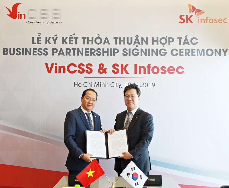 VinCSS kí thỏa thuận hợp tác an ninh mạng với SK Infosec