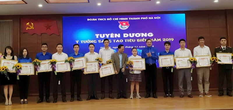 Tại chương trình Phát động hưởng ứng cuộc thi “Tìm hiểu về Đảng Cộng sản Việt Nam”; Tuyên dương và tiếp tục triển khai các cuộc thi ý tưởng sáng tạo tiêu biểu năm 2019; Chung khảo cuộc thi ý tưởng thành phố thông minh TechFest Smartcity, Ban Thường vụ Thành đoàn Hà Nội đã tuyên dương những tập thể có nhiều ý tưởng sáng tạo tiêu biểu năm 2019.