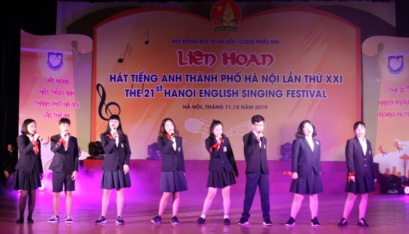 Vòng sơ khảo Liên hoan hát tiếng Anh thành phố Hà Nội lần thứ XXI