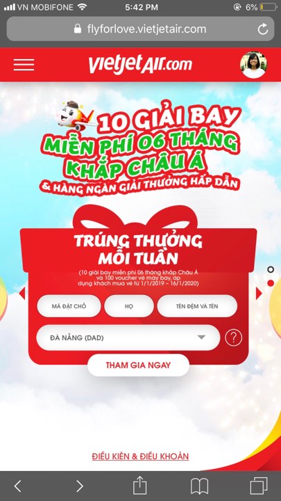 Giải thưởng tuần - đơn giản, dễ chơi, dễ trúng.