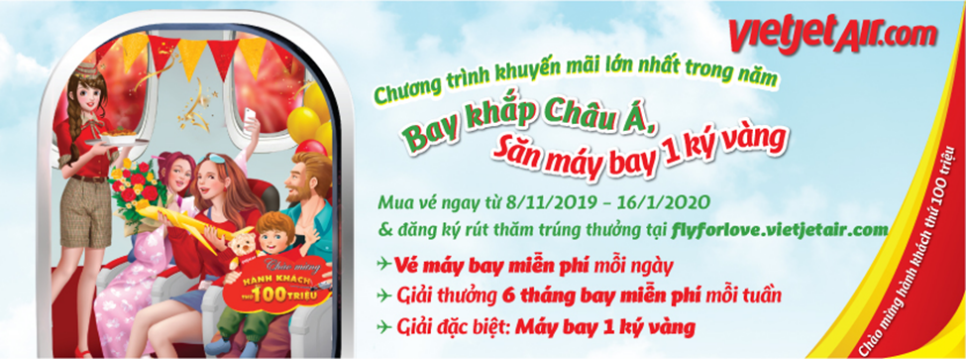 Vietjet làm nóng không khí cuối năm với chương trình khuyến mãi siêu to khổng lồ!