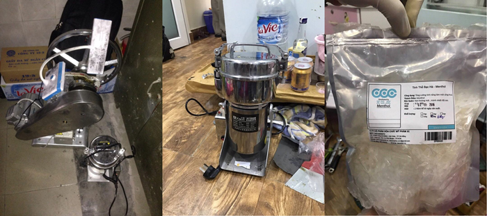 Hải Phòng: Bắt giữ 2 đối tượng tổ chức sản xuất, tàng trữ ma tuý trái phép