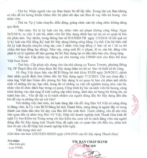 Sở Xây dựng Thanh Hoá có “bảo kê” cho hàng loạt dự án xây dựng trái phép?