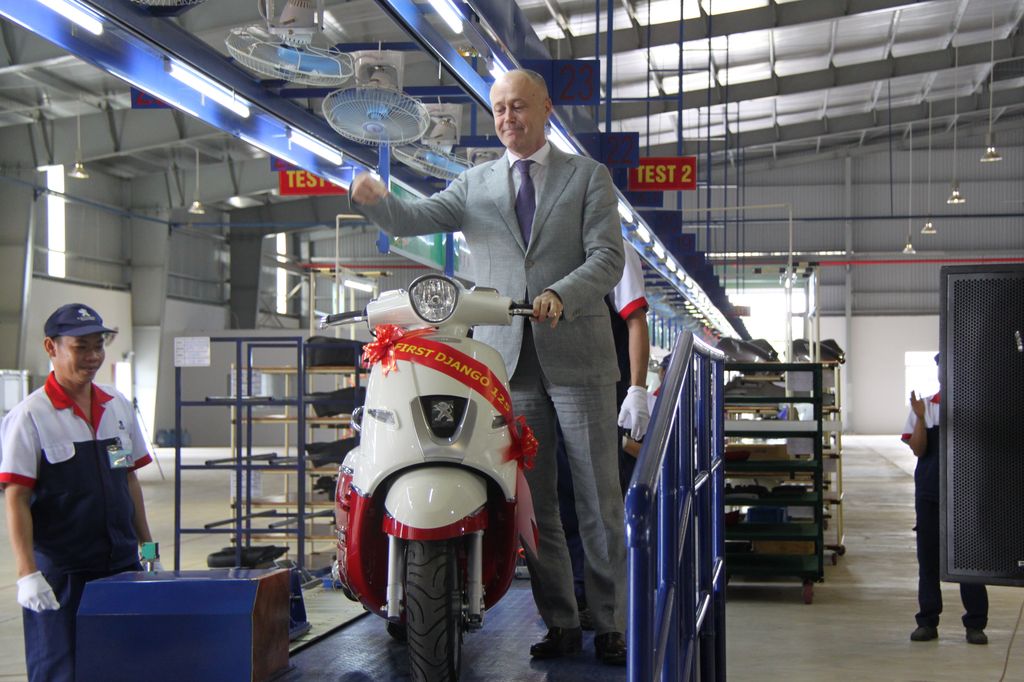 Peugeot Scooters Việt Nam khai trương dây chuyền sản xuất xe Django 125Peugeot Scooters Việt Nam khai trương dây chuyền sản xuất xe Django 125
