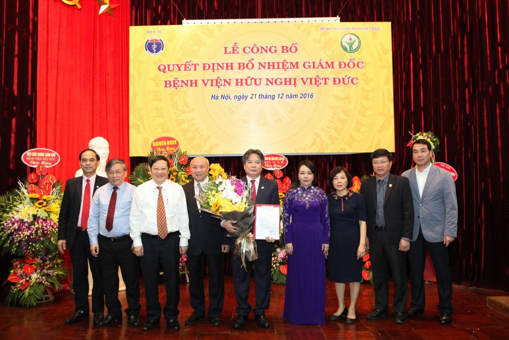 GS.TS. Trần Bình Giang giữ chức Giám đốc Bệnh viện Hữu nghị Việt Đức
