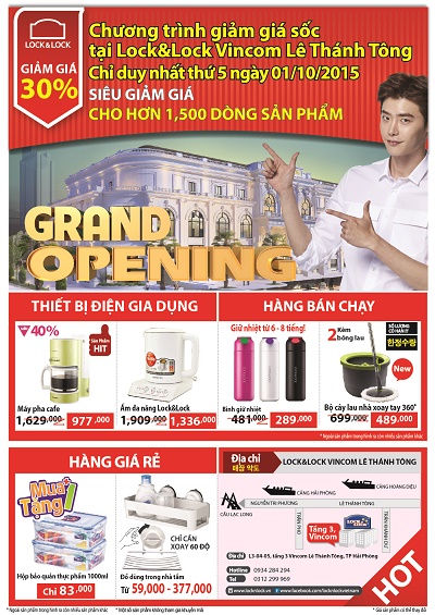 Lock&Lock khai trương cửa hàng nhượng quyền thứ 6 tại Hải Phòng