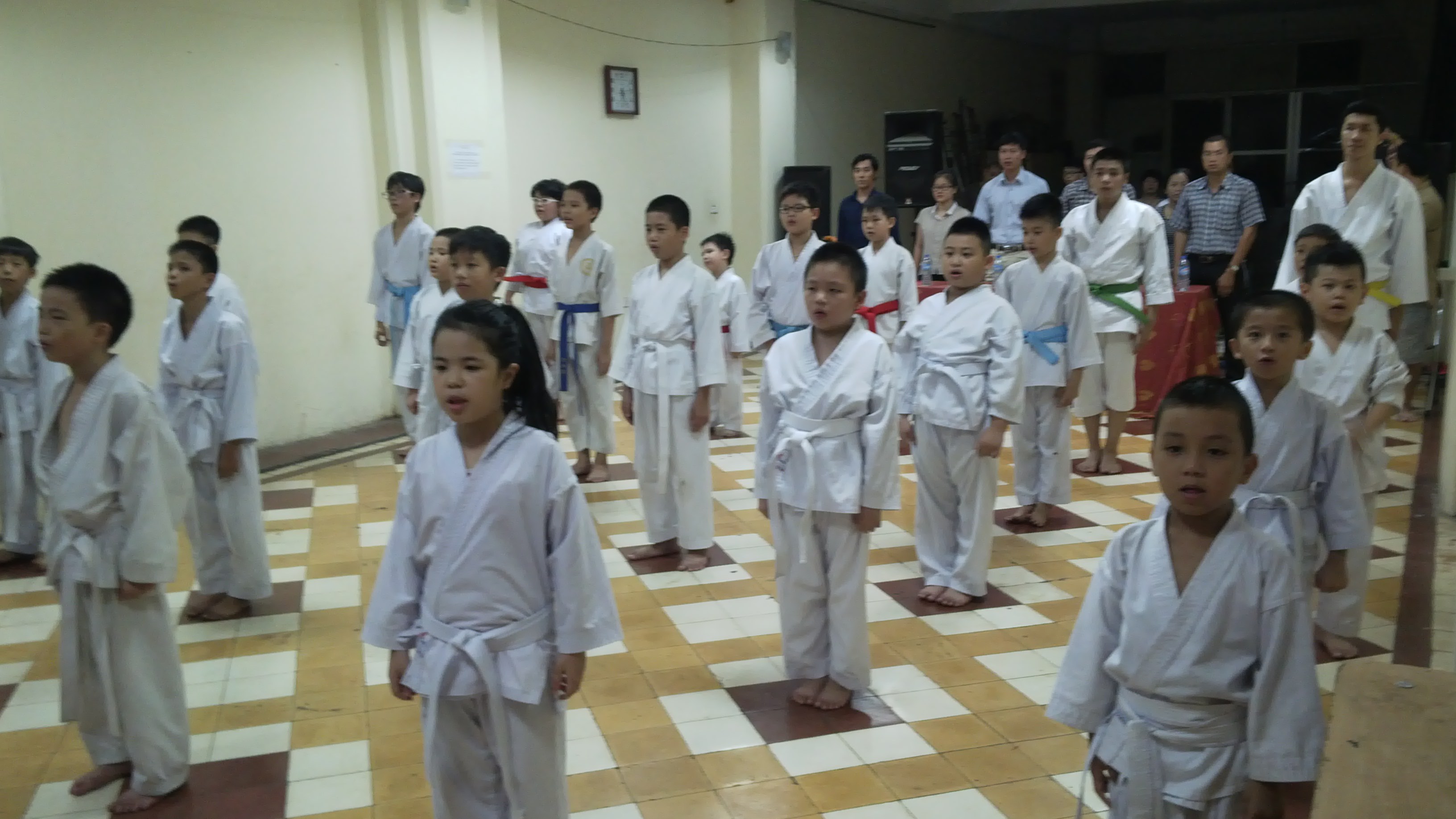 Lớp năng khiếu võ thuật Karatedo tổng kết hoạt động hè 2015