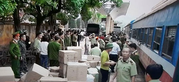 Vụ vận chuyển hàng lậu bằng tàu hỏa lớn nhất bị bắt giữ