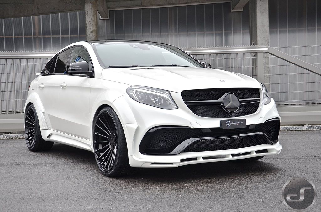 Mercedes GLE Coupe trắng toàn thân với bộ kit của Hamann