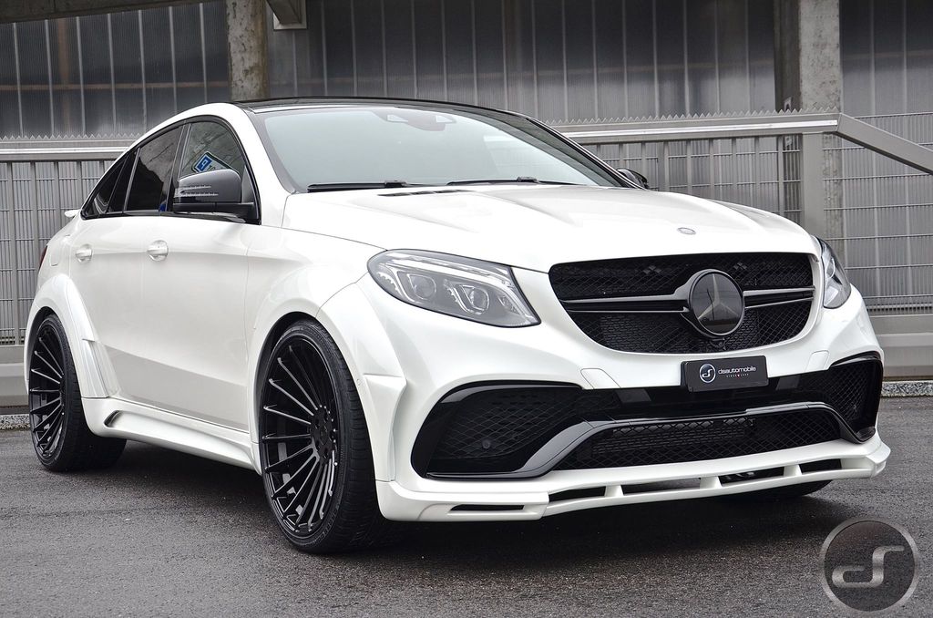 Mercedes GLE Coupe trắng toàn thân với bộ kit của Hamann